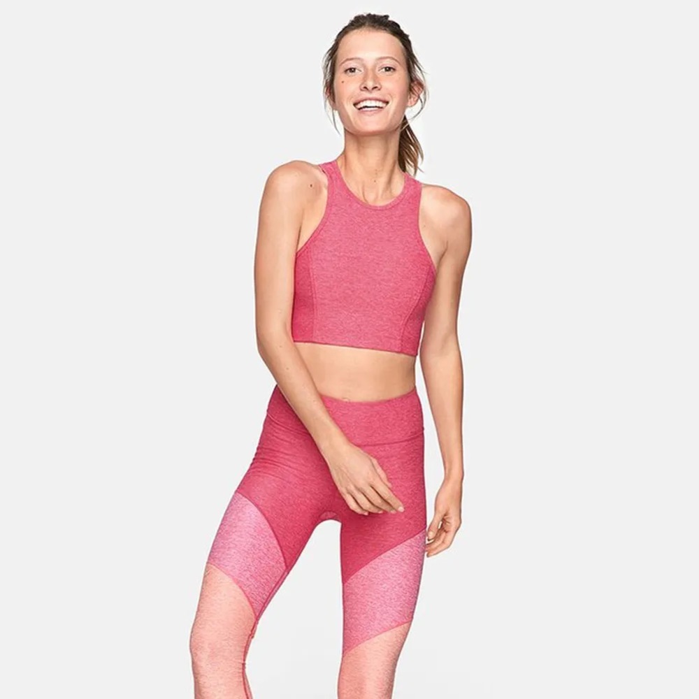 Outdoor Voices Springs Leggings 7/8 Coral Flamingo Pink XS